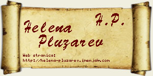 Helena Plužarev vizit kartica